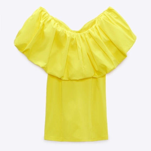 Zara Voluminous Gathered dress - Picture 6 of 6